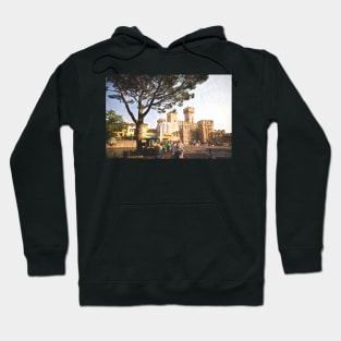 Sirmione Scaliger Castle with artistic filter Hoodie